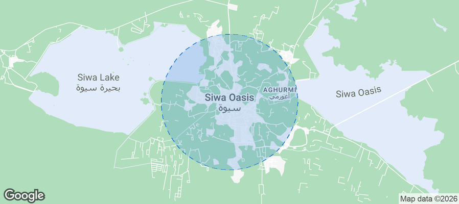 Siwa Airbnb map